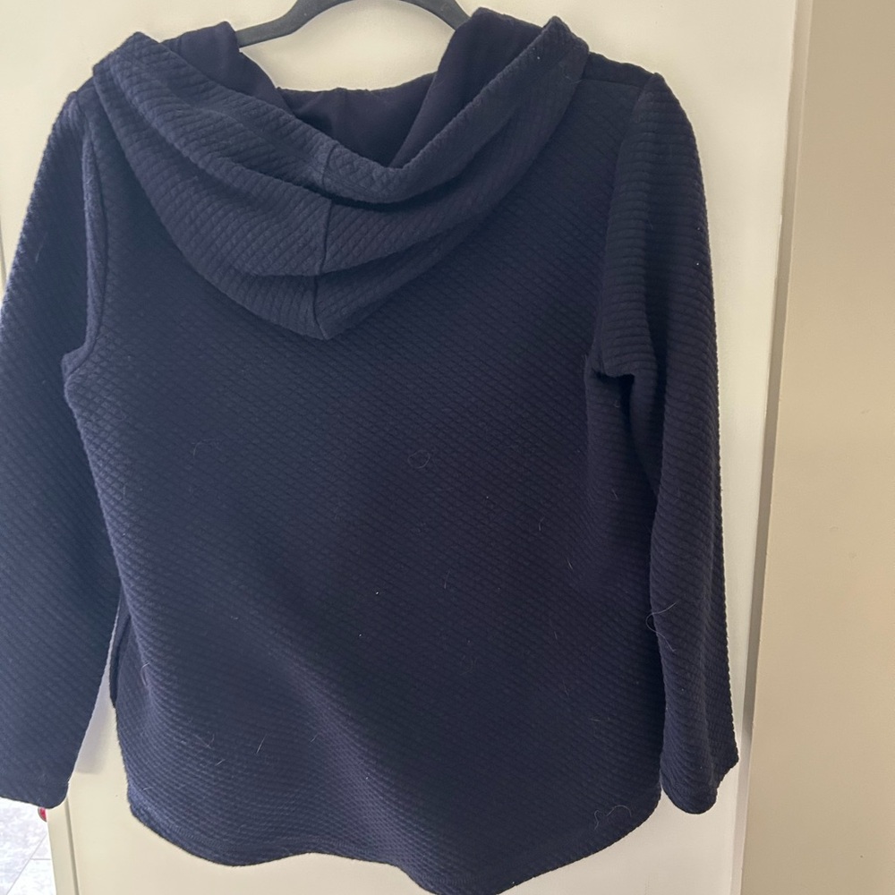 Talbots Navy Hooded Sweater